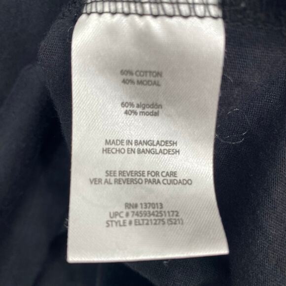 Eddie Bauer T-shirt Women’s Medium Black Cotton & Modal Staple Wardrobe Tradmom - Picture 5 of 8